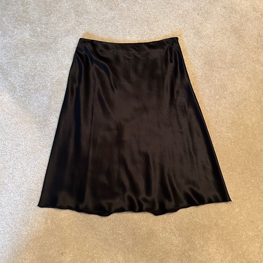 Emporio Armani Black Silk Skirt
